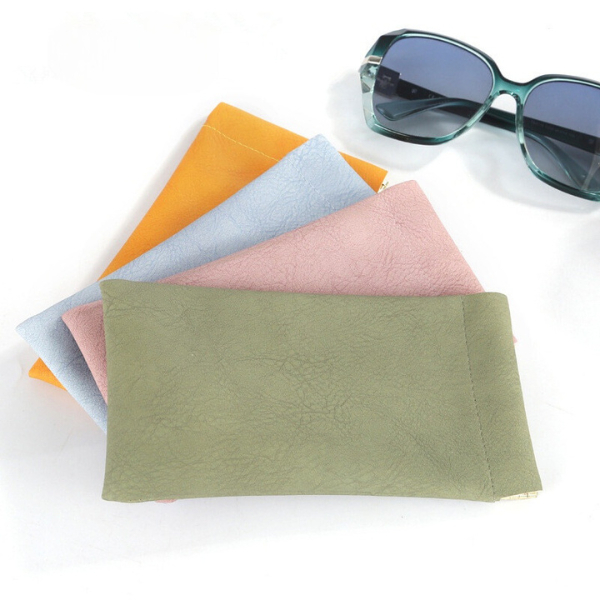 ID888 ซองใส่แว่นตาหนัง PU หนังนิ่ม แบบพกพา กันน้ำ สําหรับใส่แว่นตา