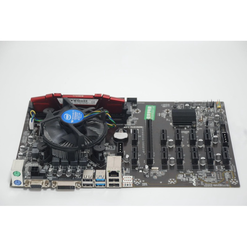 B250 Btc 12 gpu ใหม่ + i3 6100 + Ram ddr4 4gb  (แรมมีปก LT.) สภาพใหม่แกะกล่องซิ้งค์ทองแดงใหม่