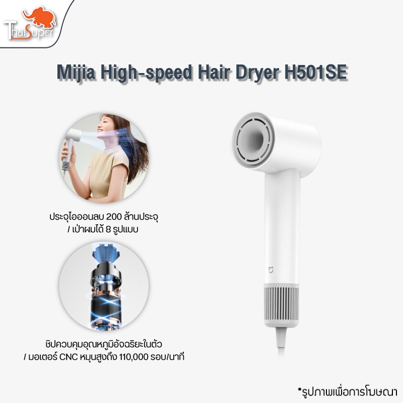 Mijia Negative Ion Hair Dryer H501SE เครื่องเป่าผมไอออน ไดร์เป่าผมความเร็วสูง