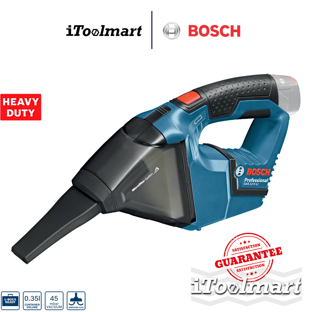 BOSCH เครื่องดูดฝุ่นไร้สาย GAS 12 V-LI (ตัวเปล่า)