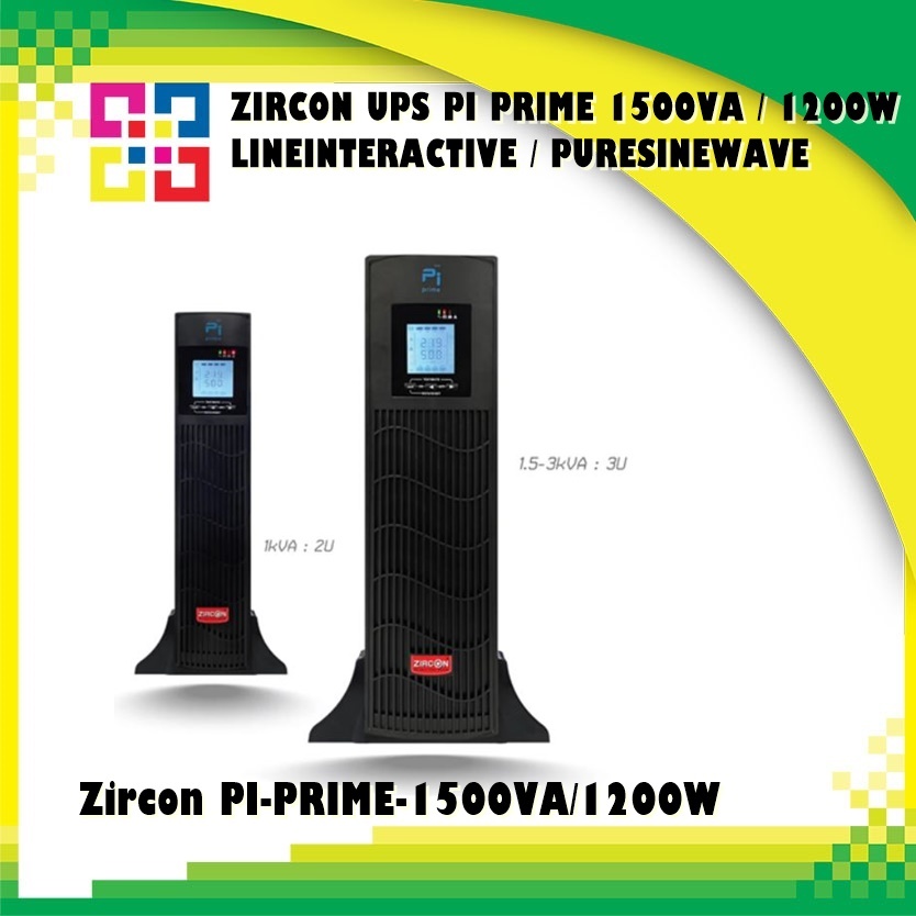 ZIRCON UPS PI-PRIME-1500VA/1200W/LINEINTERACTIVE/PURESINEWAVE