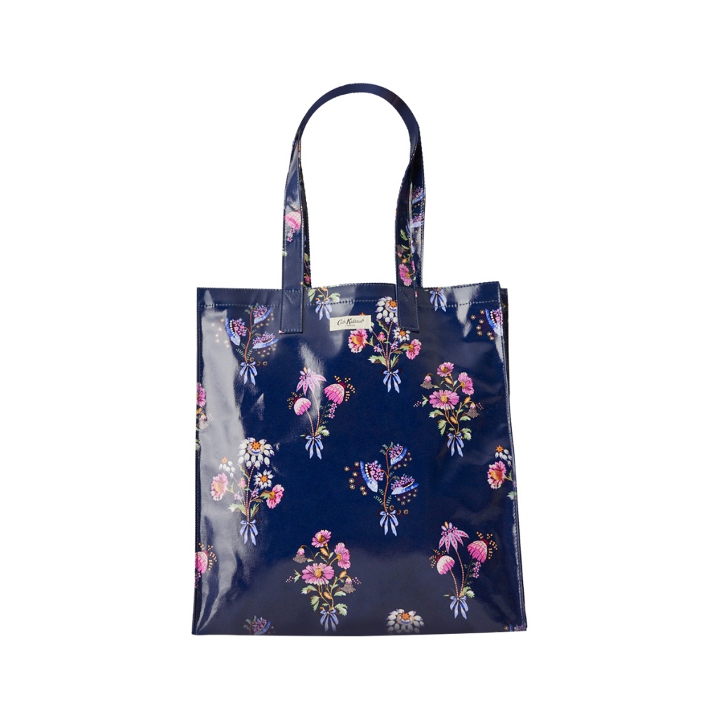 Cath Kidston Large Bookbag Friendship Bunch Navy