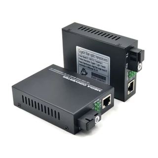 ชุดสายไฟเบอร์ออฟติกพร้อม GIGABIT WDM MEDIA CONVERTER (10/100/1000) เลือกความยาว