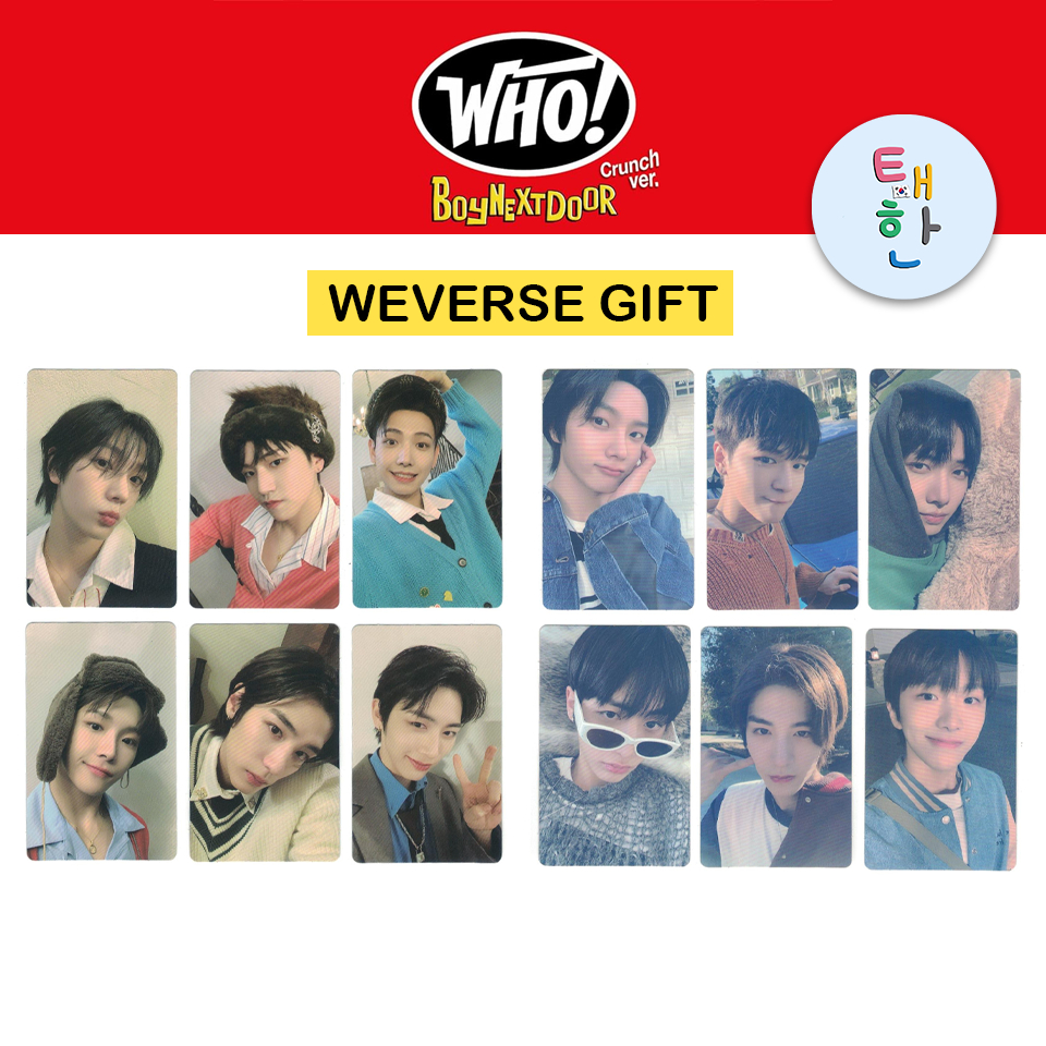 ✅พร้อมส่ง [BOYNEXTDOOR] PHOTOCARD 'WHO!' (1st Single) (Weverse Shop)