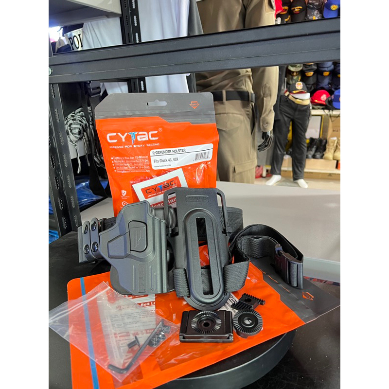 SET: ซองปลดนิ้วชี้ G 43 และ 43X พร้อมเพลทลดต่ำ Cytac เฉพาะถนัดขวา