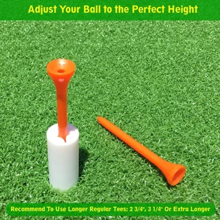 2BH ทีพลาสติก ทีตั้งลูกกอล์ฟ ทีกอล์ฟ ขนาด 42mm 54mm 70mm 83mm คละสี 10 ชิ้น