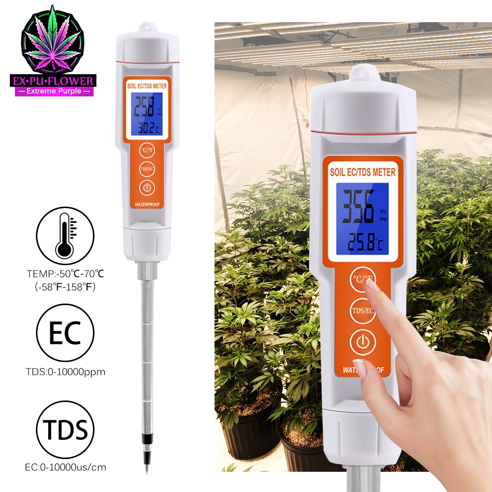 3in1 เครื่องวัดค่าดิน เครื่องวัด EC เครื่องวัด pH เครื่องวัด TDS เครื่องวัดดิน ระบบดิจิตอล Soil Survey Instrument