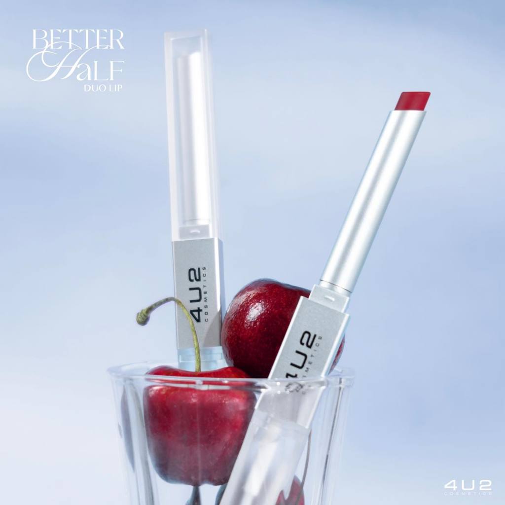 4u2 Better Half Duo Lip ลิปแท่ง Slim 2in1 (มีให้เลือก 18 เฉดสี)