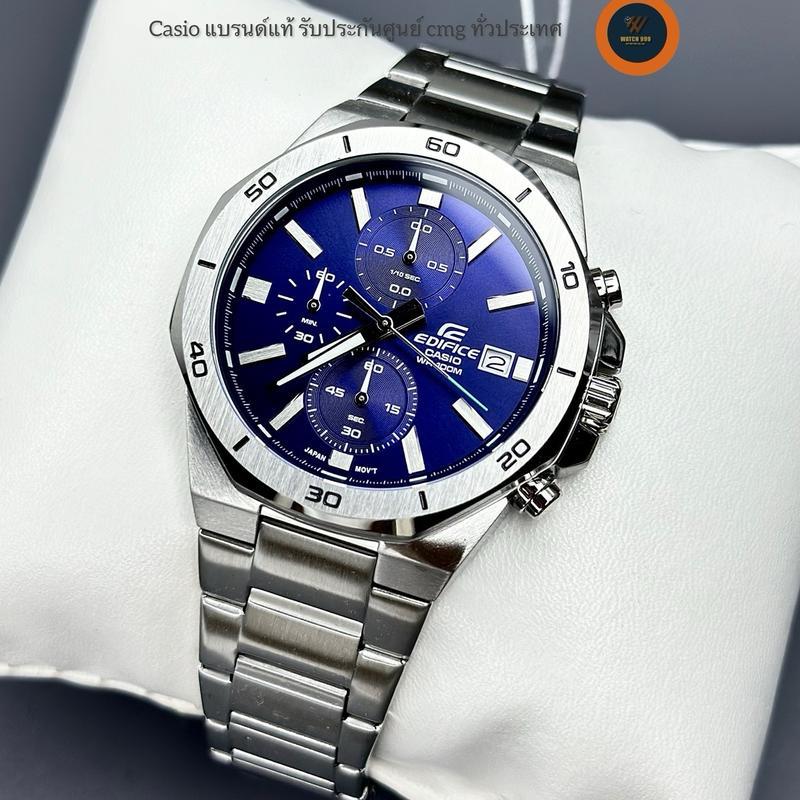 นาฬิกา Casio Edifice แท้ รุ่น EFV-640D Chronograph สายสแตนเลสแท้ กันน้ำ100M ของแท้ 100% รับประกันศูนย์cmg ทั่วประเทศ