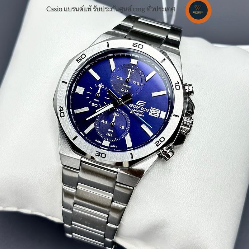 นาฬิกา Casio Edifice แท้ รุ่น EFV-640D Chronograph สายสแตนเลสแท้ กันน้ำ100M ของแท้ 100% รับประกันศูน