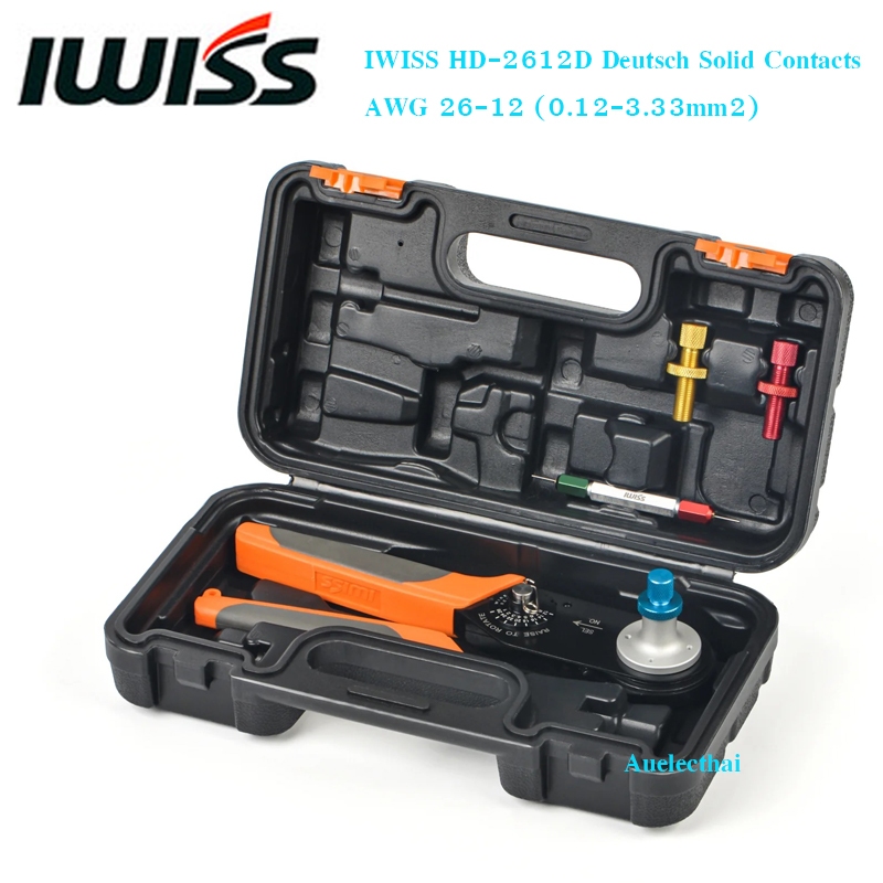 IWISS HD-2612D Deutsch Solid Contacts AWG 26-12 (0.12-3.33mm2) สินค้าอยู่ไทยพร้อมส่ง