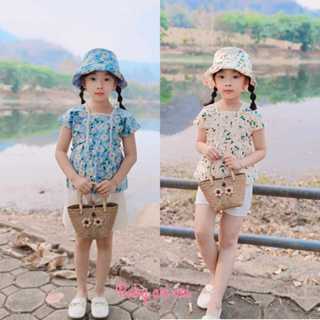 เสื้อแขนสั้นลายดอกสงกรานต์เด็ก พร้อมส่ง