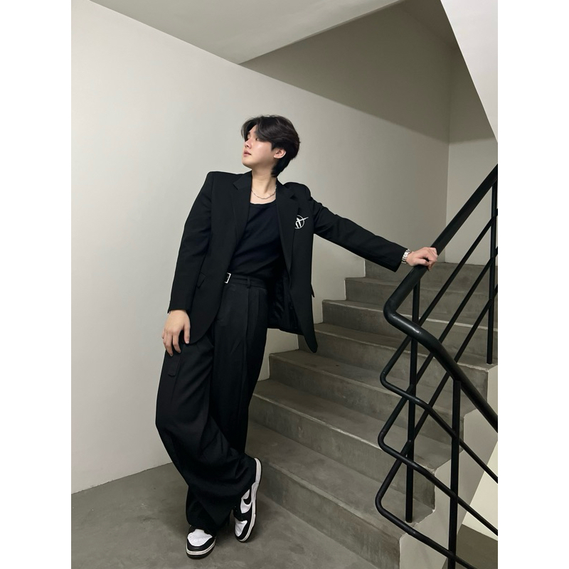 “PAPA.XQ BRYCE SLACK PANTS” (NEW! กางเกงสแลคขากระบอก ทรงสวยมาก พร้อมส่ง )