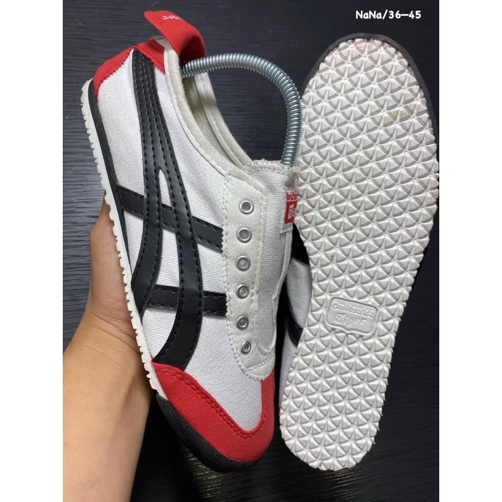 Onitsuka Tiger Mexico 66 รองเท้าโอนิซึกะไทเกอร์ แบบผ้า / สลิปออน(ไม่มีเชือก)