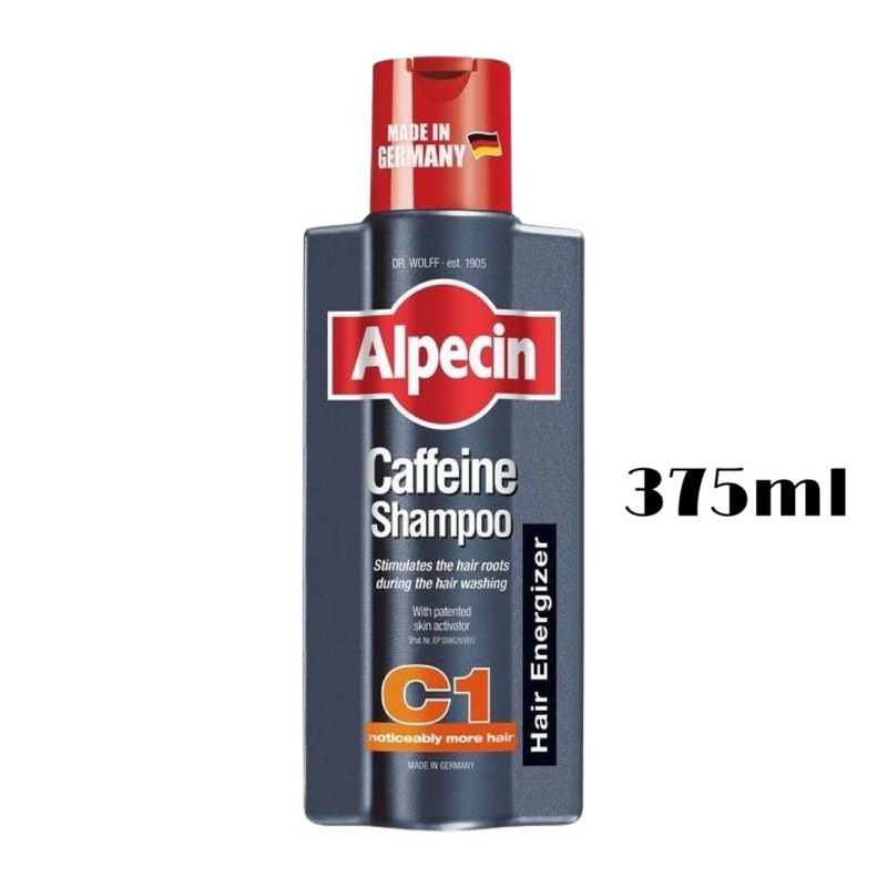 Alpecin Caffeine shampoo c1 375ml อัลเปซิน คาเฟอีน แชมพู ซี1 (375มล.) แชมพูขจัดรังแค