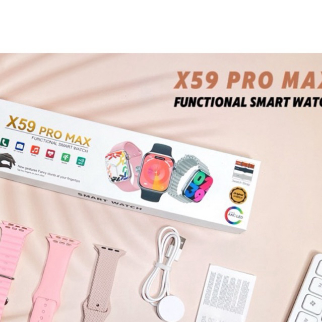🚨ใหม่สุด🚨 นาฬิกา smart watch รุ่น X59 pro max/X29 pro max/X19 pro max/X12 pro maxมีประกัน