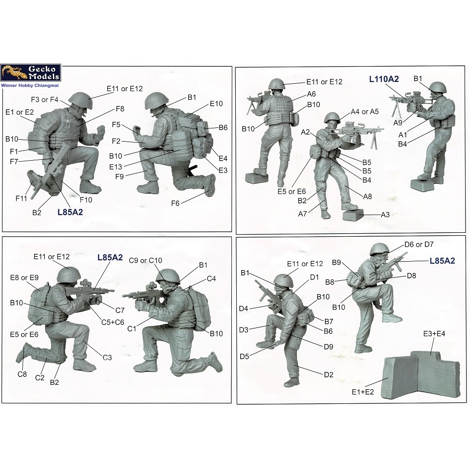 Gecko Models 35GM0015 BRITISH IN COMBAT CIRCA 1/35 โมเดลทหาร Military Figure Model ฟิกเกอร์ประกอบ พลาสติก ของสะสม ราคา ถูกที่สุด ดีลบีเคเค แกลเลอรีภาพที่ 4
