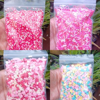 เม็ดน้ำตาลชมพู ตกแต่งขนม ขนาด 100 กรัม พร้อมส่ง