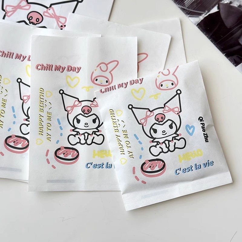 พร้อมส่งในไทย ถุง/ซองกระดาษ คุโรมิ สีขาว มินิมอล น่ารัก ขนาดเล็ก ถุงกระดาษใส่ขนม ใส่ของจุกจิก ถุงบรรจุภัณฑ์ขนาดเล็ก