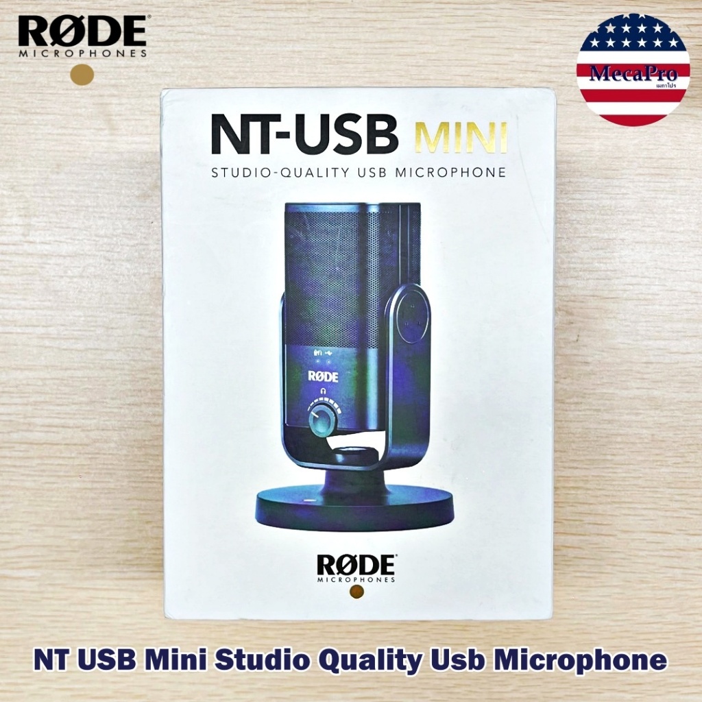 [Rode®] NT USB Mini Studio Quality Usb Microphone, Black ไมโครโฟน USB คอนเดนเซอร์ ตั้งโต๊ะ