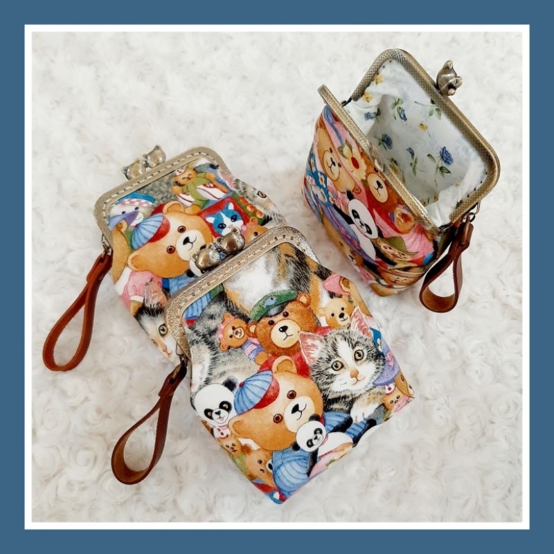 กระเป๋าใส่เหรียญ ใส่เงิน ใส่บัตร pikpak 8.5 cm.