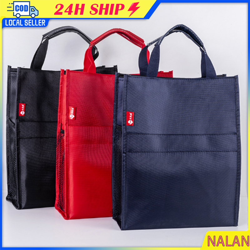 จัดส่งรวดเร็ว กระเป๋าขนาดA4 หลายชั้น สําหรับใส่โน้ตบุ๊ก เอกสาร เหมาะกับผู้ชาย และผู้หญิง นักเรียน