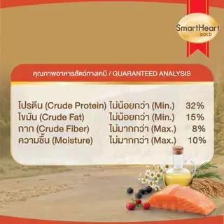 สมาร์ทฮาร์ท โกลด์ อาหารแมว แซลมอนแอนด์บราวน์ไรซ์ (1 กิโลกรัม)