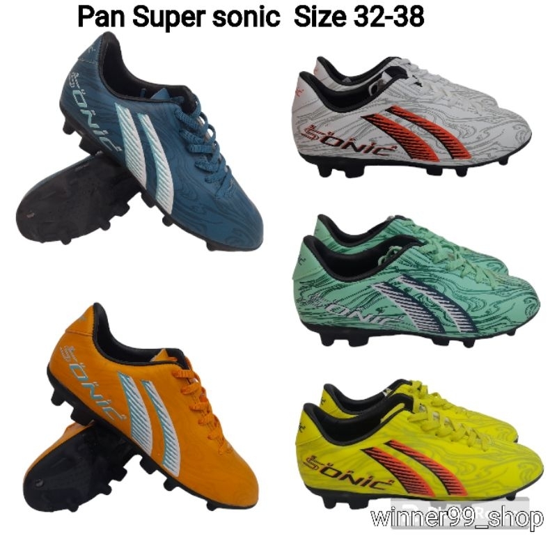 Pan รองเท้าสตั๊ดเด็กแพน รองเท้าฟุตบอลเด็กแพน  /PF15S2 Super sonic size 32-38