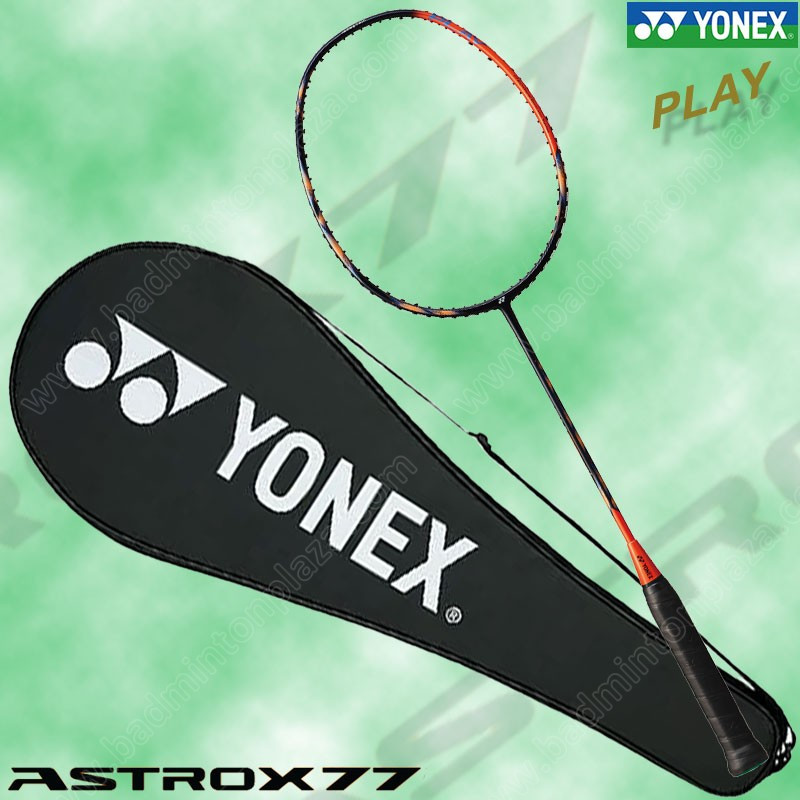 【 ของแท้ 💯% 】ไม้แบดมินตันโยเน็กซ์ ASTROX 77 Play สีส้ม แถม! เอ็น BG65 (AX77PLEX-HIOR)