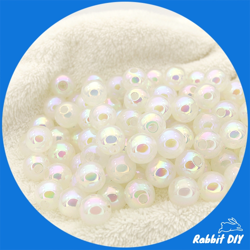 ลูกปัด ไข่มุก สีขาวครีม เกรดพรีเมี่ยม (PREMIUM) ขนาด 12 มม. (แพ็กละ 10 ชิ้น)