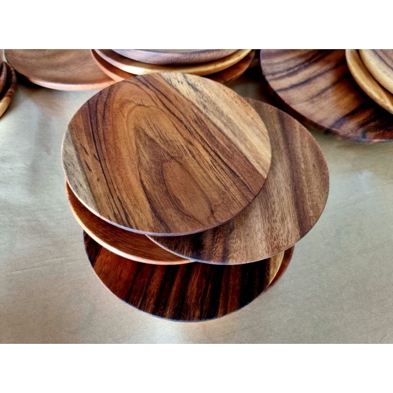 ถาดไม้จานไม้เรียบ แบบญี่ปุ่น japanes sestyle ขนาด MM [20X20cm] - รูปที่ 3