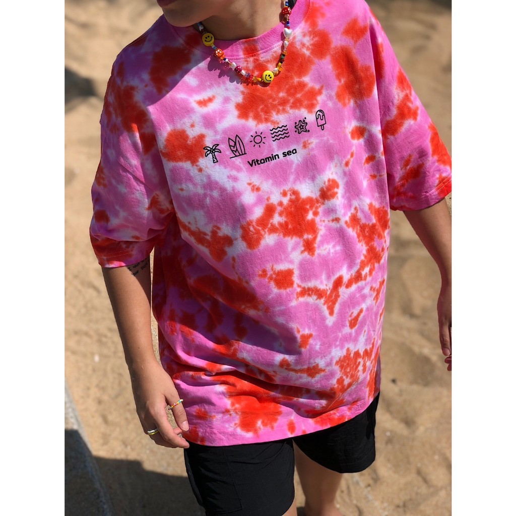 เสื้อยืด oversize ลาย Vitamin sea