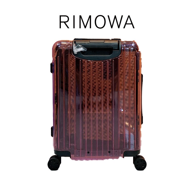 NEW 2024 RIMOWA Transparent purple Essential กระเป๋าเดินทางขนาด 20 นิ้ว