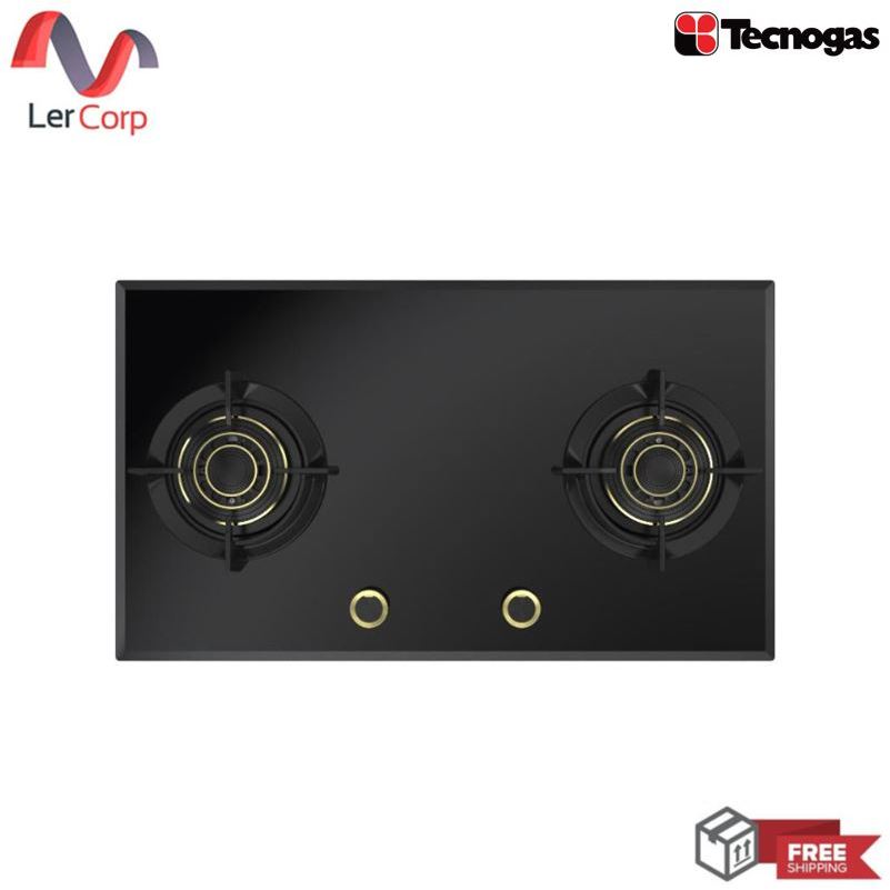 (Tecno) เตาแก๊ส 2 หัว แบบฝัง รุ่น TEC HB 2078 GB DIRECT FLAME