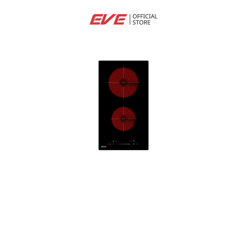 EVE เตาเซรามิค เตาไฟฟ้าเซรามิค 2 หัว แบบฝัง HB30-2CEM/SC
