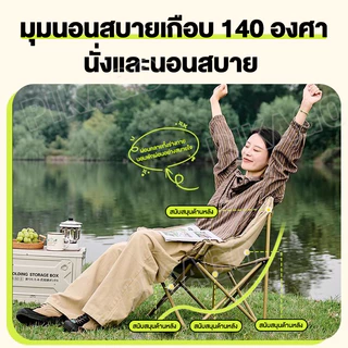 เก้าอี้แคมป์ปิ้ง เก้าอี้โซฟา เก้าอี้สนามพับได้ แถมถุงจัดเก็บ ท่ออลูมิเนียมหนา รับน้ำหนัก300กก