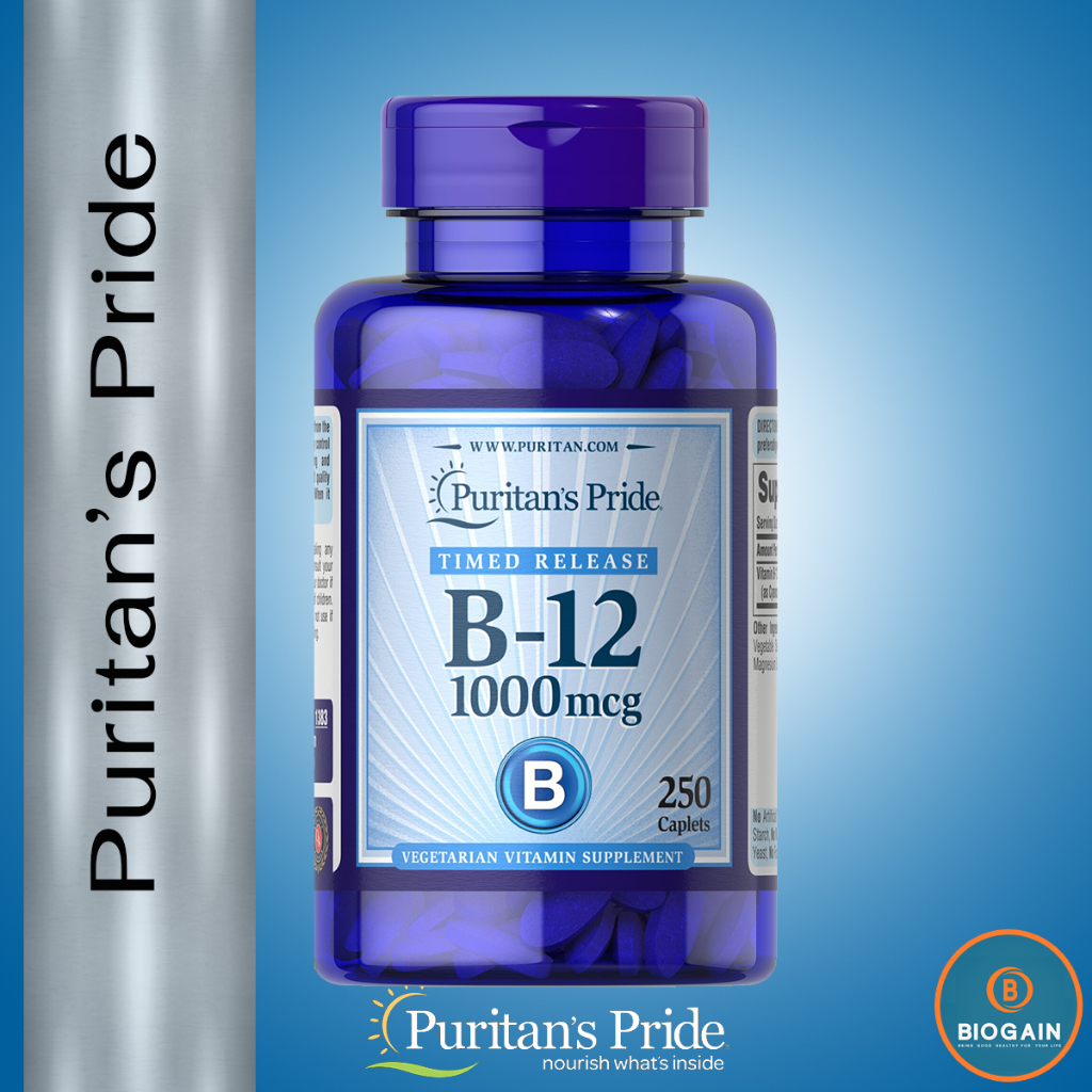 Puritan's Pride Vitamin B-12 1000 mcg Timed Release / 250 Caplets