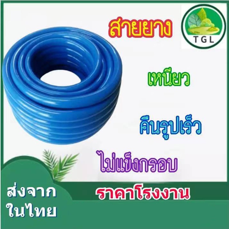 สายยางรดน้ำต้นไม้ ม้วน20เมตร นุ่มเด้งรถเหยียบไม่แตกไม่เป็นตะไคร่ พร้อมส่ง