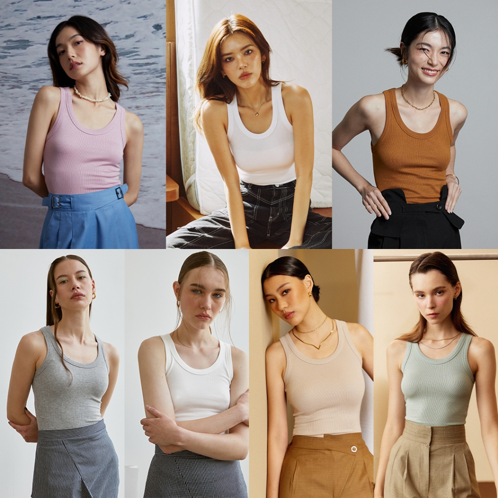 maison KEEPS | Wavy Tank | เสื้อกล้ามเบสิคเสื้อกล้ามผ้าริบ