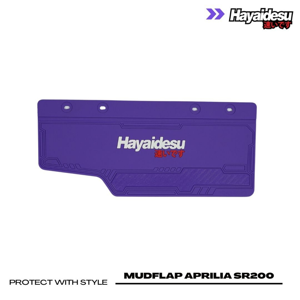 (โค้ด MOAUGL1 ลดสูงสุด 50.)ยางกันโคลน Hayaidesu Aprilia SR GT200 แผ่นกันโคลน ซิลิโคนยาง - รูปที่ 6