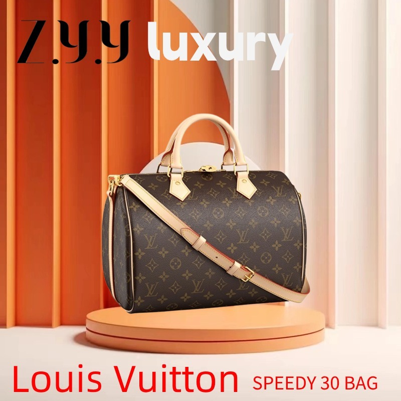 New Hot  ราคาพิเศษ Ready Stock หลุยส์วิตตอง Louis Vuitton SPEEDY 30 Women's handbag / M41109 Shoulder Bags