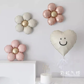[พร้อมส่ง] ลูกโป่งฟอยล์ดอกไม้สีพาสเทล เนื้อเงา ได้ 3 ชิ้น ลูกโป่งฟอยล์ดอกไม้ มีหลายสี น่ารัก ตกแต่งปาร์ตี้ พร็อพถ่ายรูป