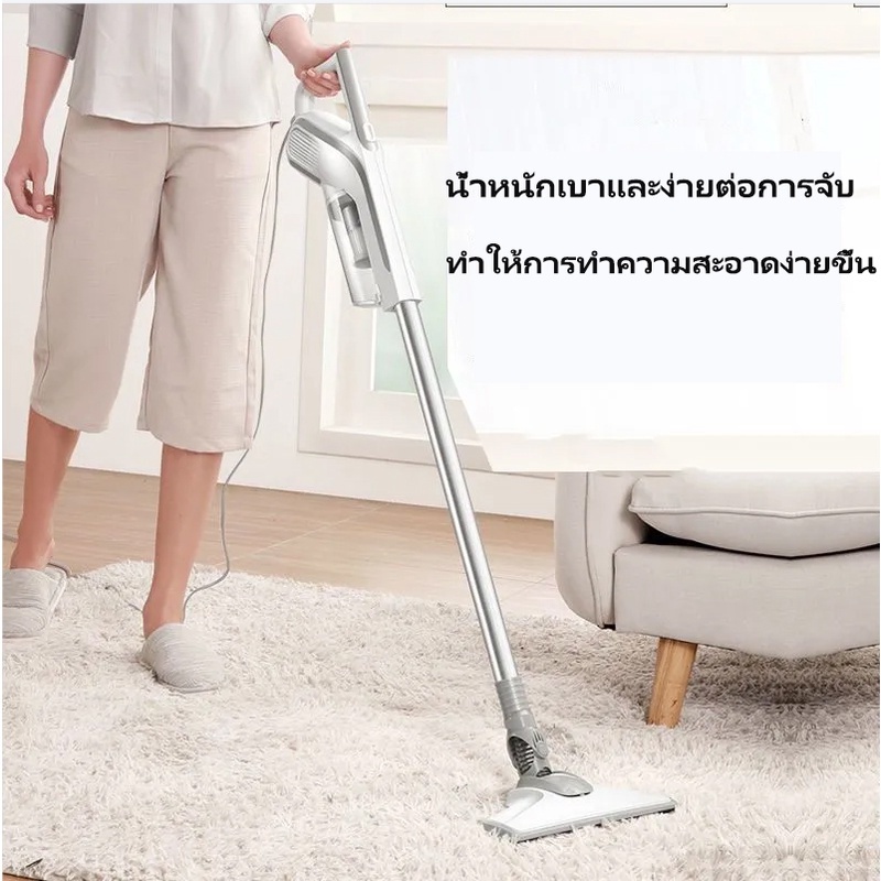เครื่องดูดฝุ่น แรงดูดสูง 1800Pa น้ำหนักเบา2 in1 跨境新款超强力手持便携无线大吸力吹尘器家用车载吸尘器汽车用品