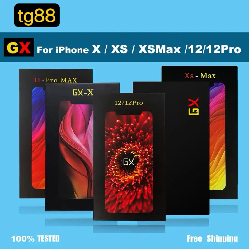 GX Oled หน้าจอสัมผัส LCD แบบเปลี่ยน สําหรับ  X XS XsMax 11Pro xr 11 11 promax 12mini 12 12pro 12 pro