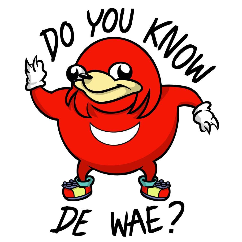สติ๊กเกอร์ Do You Know De Wae? (4นิ้ว กันน้ำ ทนเเดด) 1ชิ้น