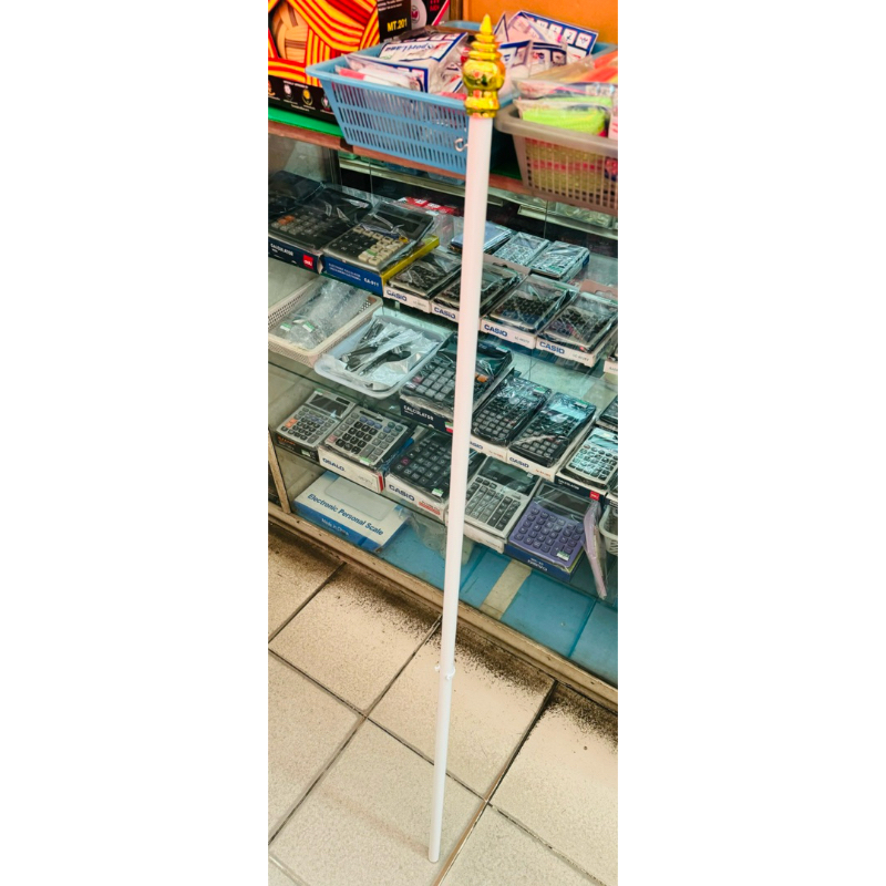 เสาธง พลาสติก/อลูมิเนียม ยาว 70ซม. และ 1.20m(120ซม.) แถมหัวบัวสีทอง ตะขอเกี่ยวธงบน-ล่าง เหมาะถือโบก น้ำหนักเบา ธงชาติ US ราคา ถูกที่สุด ดีลบีเคเค แกลเลอรีภาพที่ 8