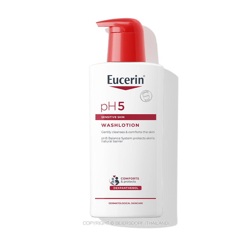 ครีมอาบน้ำสำหรับผิวธรรมดา Eucerin pH5 SENSITIVE SKIN WASHLOTION 400 ML