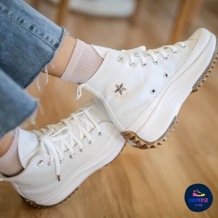 [ของแท้ ส่งไวจากไทย] CONVERSE RUN STAR HIKE FUTURE METALS HI WHITE "LIMITED"