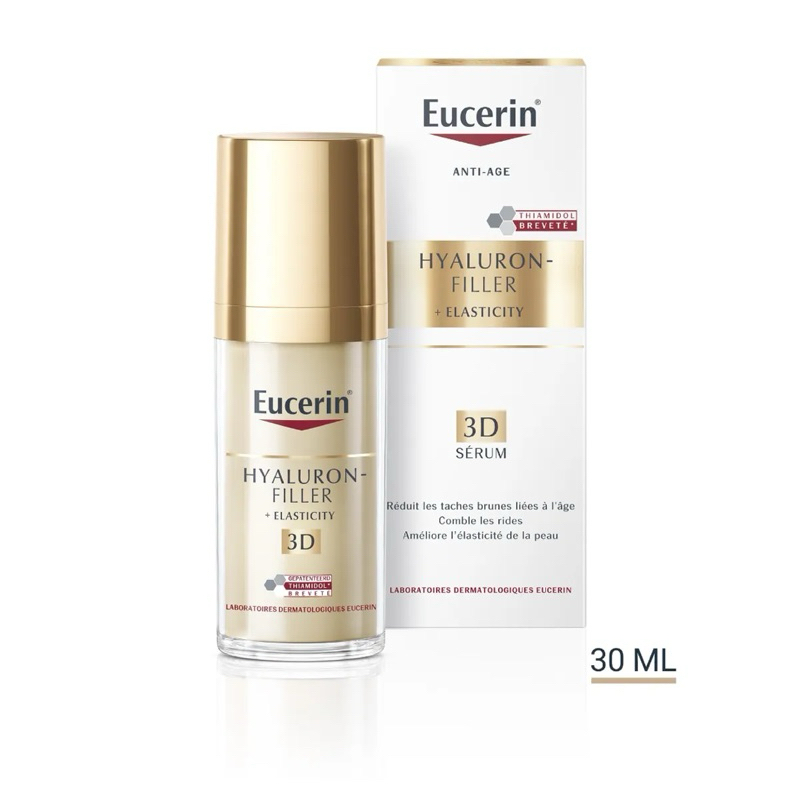 Eucerin Hyaluron Filler + Elasticity 3D Anti-Aging Serum 30ml หมดอายุ 07/2026