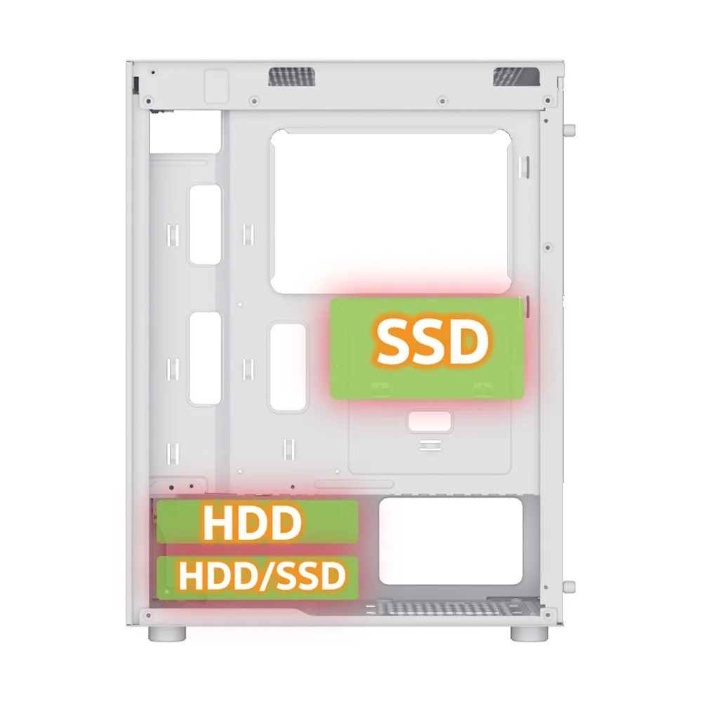 ITSONAS mATX CASE (NP)  DEFENDER ARGB (WHITE) - A0157912